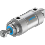 Festo Pneumatic Roundline Cylinder - 196050, 63mm Bore, 25mm Stroke, DSNU Series, Double Acting