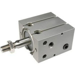 SMC Pneumatic Piston Rod Cylinder - 10mm Bore, 15mm Stroke, CU Series, Single Acting