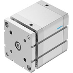 Festo Pneumatic Compact Cylinder - ADNGF-100-60, 100mm Bore, 60mm Stroke, ADNGF Series, Double Acting