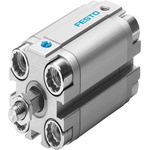 Festo Pneumatic Compact Cylinder - AEVULQ-25-15, 25mm Bore, 15mm Stroke, AEVULQ Series, Single Acting