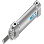 Festo Pneumatic Roundline Cylinder - DSNU-S-16, 16mm Bore, 40mm Stroke, DSNU Series, Double Acting