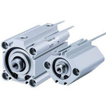 SMC Double Acting Cylinder - 20mm Bore, 50mm Stroke, CQ2 Series, Double Acting