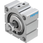 Festo Pneumatic Compact Cylinder - 188320, 80mm Bore, 10mm Stroke, ADVC Series, Double Acting