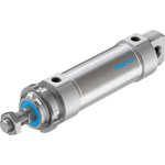 Festo Pneumatic Roundline Cylinder - 196043, 50mm Bore, 80mm Stroke, DSNU Series, Double Acting