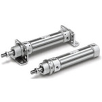 SMC Pneumatic Cylinder - 32mm Bore, 125mm Stroke, CD75 Series, Double Acting