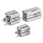 SMC Pneumatic Compact Cylinder - 12mm Bore, 10mm Stroke, CQS Series, Double Acting