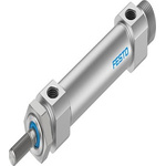 Festo Pneumatic Roundline Cylinder - DSNU-S-20, 20mm Bore, 125mm Stroke, DSNU Series, Double Acting