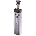SMC Pneumatic Piston Rod Cylinder - 32mm Bore, 25mm Stroke, ZCUK Series, Double Acting