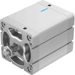Festo Pneumatic Compact Cylinder - 536382, 100mm Bore, 80mm Stroke, ADN Series, Double Acting