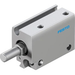Festo Pneumatic Compact Cylinder - 8080590, 10mm Bore, 10mm Stroke, ADN Series, Double Acting