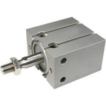 SMC Pneumatic Piston Rod Cylinder - 20mm Bore, 100mm Stroke, CU Series, Double Acting