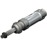 SMC Pneumatic Piston Rod Cylinder - 40mm Bore, 100mm Stroke, C76 Series, Double Acting