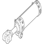 Festo Pneumatic Piston Rod Cylinder - 572350, 50mm Bore, 150mm Stroke, DW Series, Double Acting