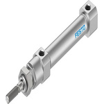 Festo Pneumatic Roundline Cylinder - DSNU-S-8, 8mm Bore, 25mm Stroke, DSNU Series, Double Acting