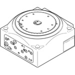 Festo DHTG-90-6-A Series Double Action Pneumatic Rotary Actuator, <= 0.03° Rotary Angle