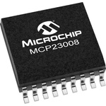 Microchip 8-Channel I/O Expander I2C, Serial 20-Pin SSOP, MCP23008T-E/SS