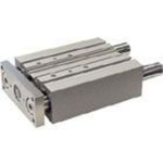 Compact guide cylinder, double acting, magnetic, 32mm bore, 350mm stroke, slide bearing