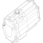 Festo DAPS Series 8.4 bar Single Action Rotary Actuator, 90° Rotary Angle