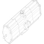 Festo DAPS Series 8.4 bar Single Action Rotary Actuator, 90° Rotary Angle