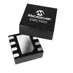 Microchip EMC1833T-AE/RW, Temperature Sensor, -40 to +125 °C, ±0.25°C, 8-Pin, WDFN