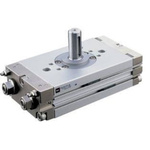 SMC CRQ2 Series 10 bar Double Action Pneumatic Rotary Actuator, ±5° Rotary Angle, 20mm Bore
