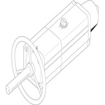 Festo DAPS Series 8.4 bar Single Action Rotary Actuator, 90° Rotary Angle