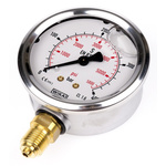WIKA G 1/4 Analogue Pressure Gauge 400bar Bottom Entry, 9626969, 0bar min.