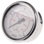 WIKA G 1/4 Analogue Pressure Gauge 400bar Back Entry, 9314203, 0bar min.