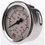 WIKA G 1/4 Analogue Pressure Gauge 600bar Back Entry, 9314204, 0bar min.