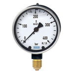 WIKA Analogue Pressure Gauge 100psi Back Entry, 9318178, RS Calibration