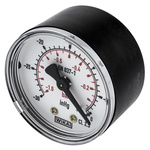 WIKA Analogue Pressure Gauge 0bar Back Entry, 7203736, UKAS, -1bar min.