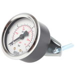 WIKA Analogue Pressure Gauge 16bar Back Entry, 7794971, UKAS, 0bar min.