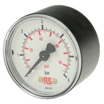 WIKA Analogue Pressure Gauge 6bar Back Entry, 7203522, UKAS, 0bar min.