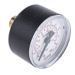 WIKA Analogue Pressure Gauge 10bar Back Entry, 7203493, UKAS, 0bar min.