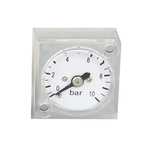 RS PRO Analogue Pressure Gauge 10bar Back Entry, 0bar min.