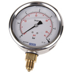 WIKA G 3/8 Analogue Pressure Gauge 6bar Bottom Entry, 7075546, 0bar min.
