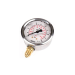 WIKA Analogue Pressure Gauge 160bar Bottom Entry, 7075635, 0bar min.