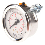 WIKA G 1/4 Analogue Pressure Gauge 6bar Back Entry, 7075538, 0bar min.
