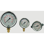 WIKA Analogue Pressure Gauge 100bar Back Entry, 7656072, RS Calibration, 0bar min.