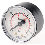 WIKA Analogue Pressure Gauge 1.6bar Back Entry, 7833586, 0bar min.