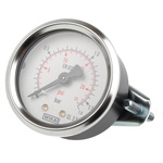 WIKA Analogue Pressure Gauge 1.6bar Back Entry, 7833985, 0bar min.