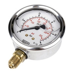 WIKA G 1/4 Analogue Pressure Gauge 25bar, 9626918, UKAS, 0bar min.