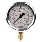 WIKA G 1/4 Analogue Pressure Gauge 600bar Bottom Entry, 9626977, UKAS, 0bar min.