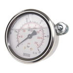 WIKA G 1/4 Analogue Pressure Gauge 25bar Back Entry, 9314196, UKAS, 0bar min.