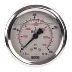 WIKA G 1/4 Analogue Pressure Gauge 400bar Back Entry, 9314203, UKAS, 0bar min.
