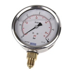 WIKA G 3/8 Analogue Pressure Gauge 6bar Bottom Entry, 7075546, UKAS, 0bar min.