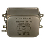 Schaffner, FN2030 20A 250 V ac/dc 400Hz, Chassis Mount EMI Filter, Fast-On, Single Phase