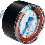 Festo Analogue Pressure Gauge 10bar Back Entry, MA-50-10-R1/4-E-RG, 0bar min., 525728