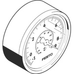 Festo Analogue Pressure Gauge 0bar Back Entry, VAM-63-V1/9-R1/4-EN, 537814
