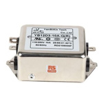 RS PRO 10A 115/250 V ac 50/60Hz, Chassis Mount EMI Filter, Fast-On, Single Phase